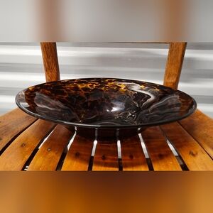 Elegant Brown Art Bowl